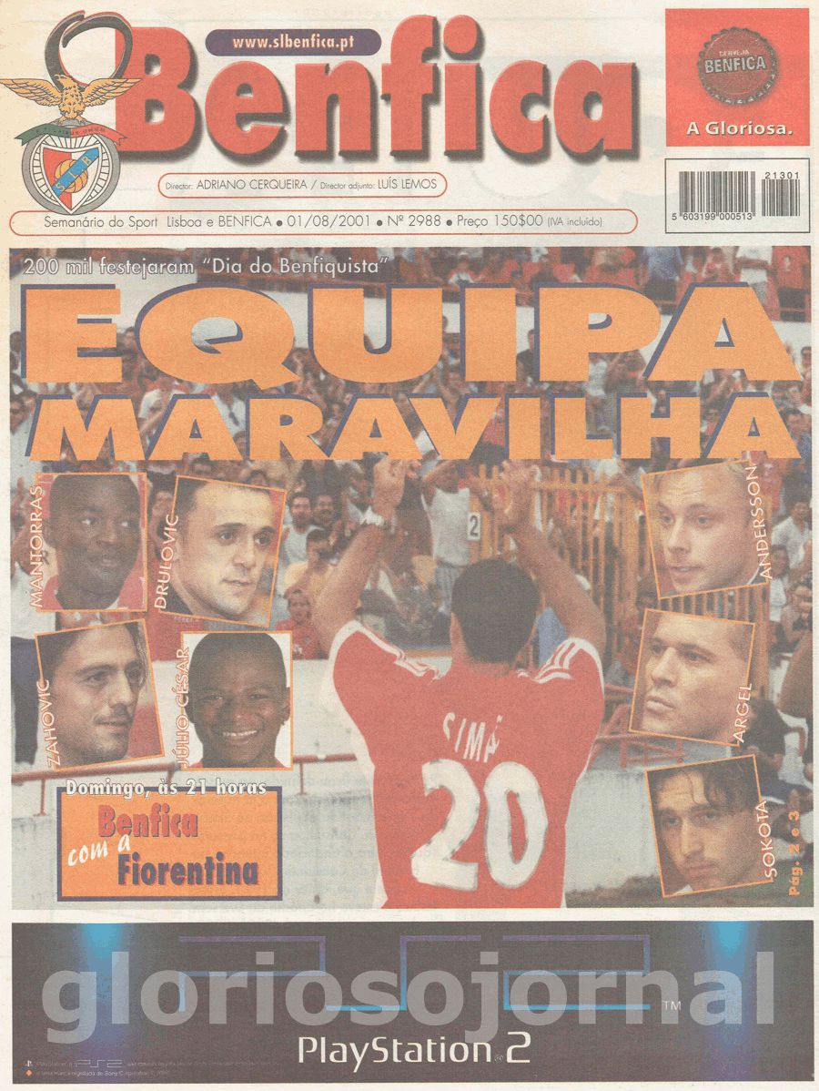 jornal o benfica 2988 2001-08-01